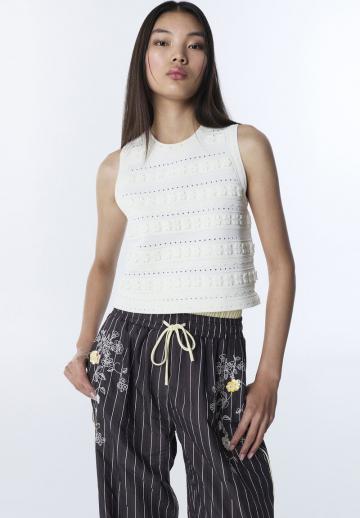 Пуловер без рукавов