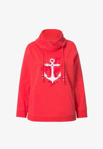 Пуловер с капюшоном