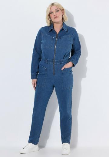 Джинсовый комбинезон
