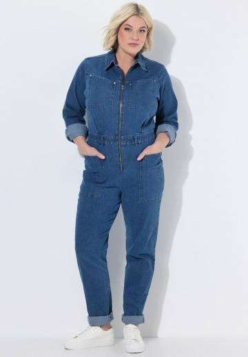 Джинсовый комбинезон