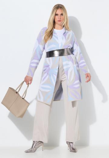 Жаккардовая вязаная кофта