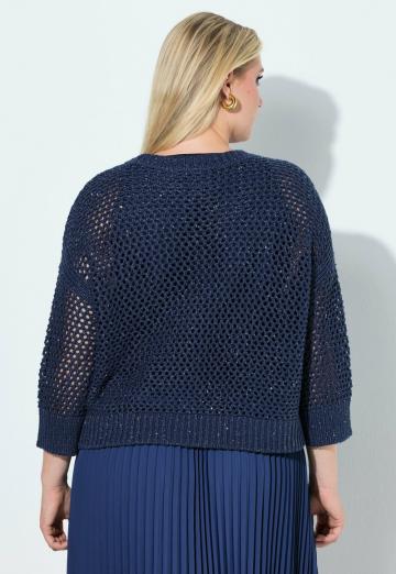 Пуловер с рукавом три четверти