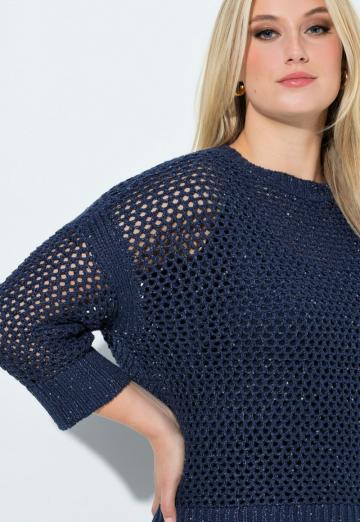 Пуловер с рукавом три четверти