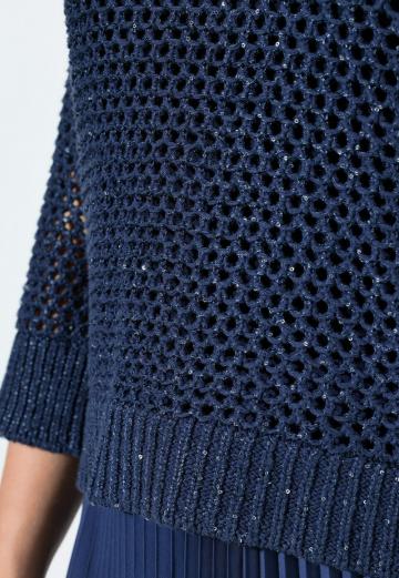 Пуловер с рукавом три четверти