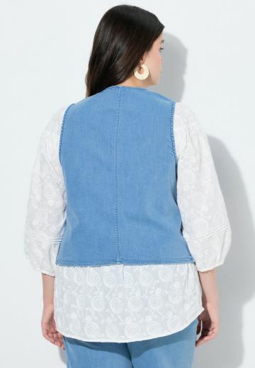 Джинсовая жилетка