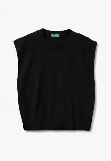 Пуловер без рукавов