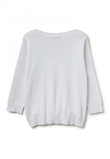 Пуловер с рукавом три четверти