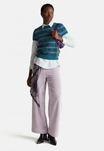 Пуловер с коротким рукавом