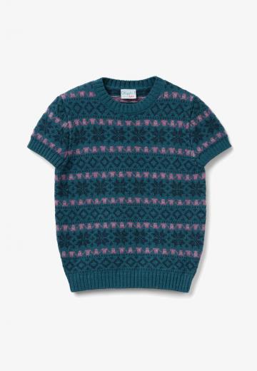 Пуловер с коротким рукавом