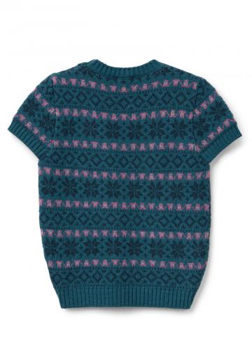 Пуловер с коротким рукавом