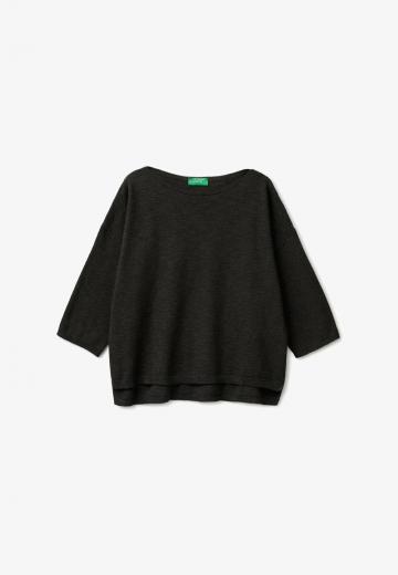 Пуловер с рукавом три четверти