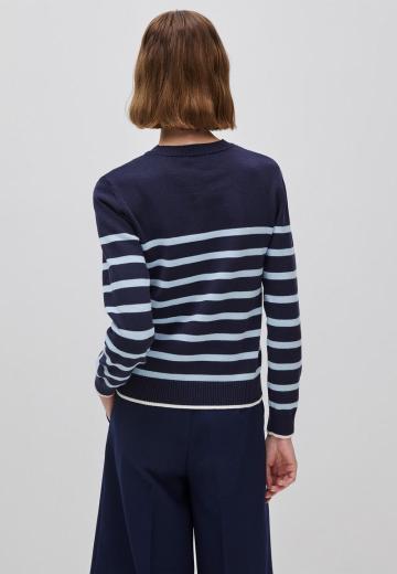 Пуловер в полоску