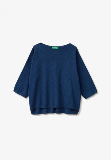 Пуловер с рукавом три четверти