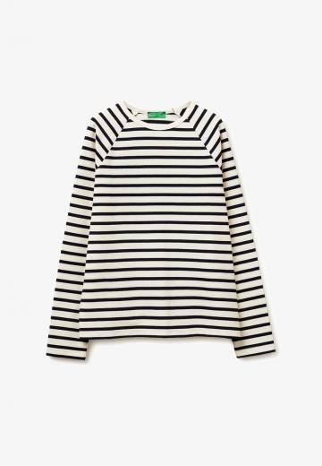 Пуловер в полоску