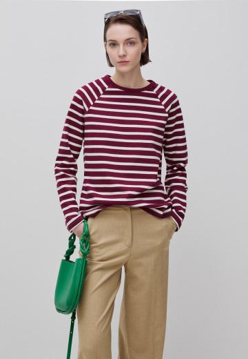 Пуловер в полоску