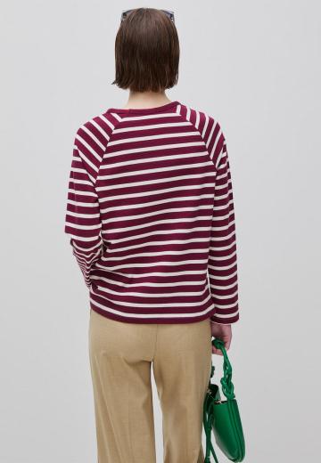 Пуловер в полоску