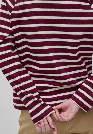 Пуловер в полоску