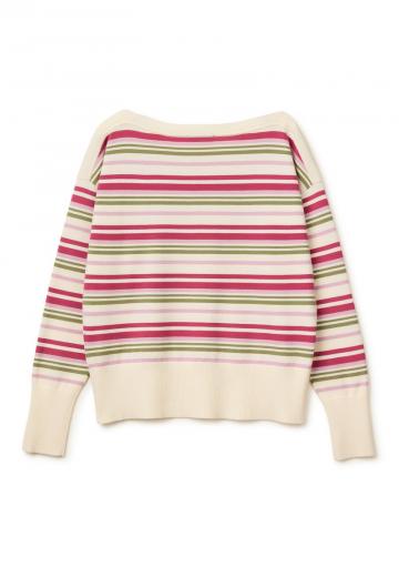 Пуловер в полоску