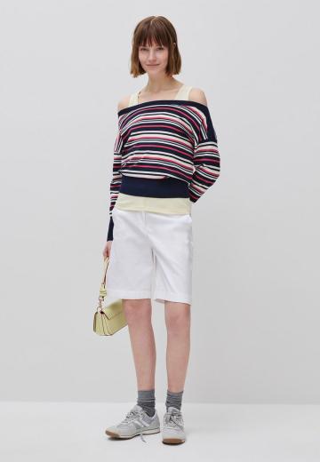 Пуловер в полоску