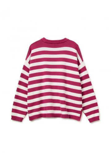 Пуловер в полоску