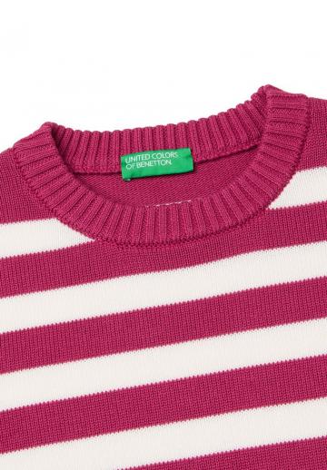 Пуловер в полоску