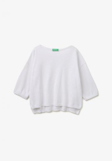 Пуловер с рукавом три четверти