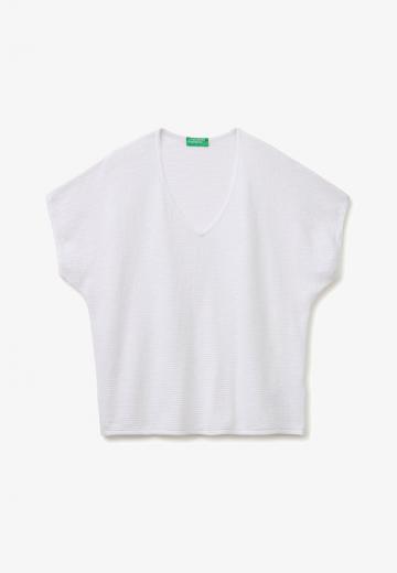 Пуловер с коротким рукавом