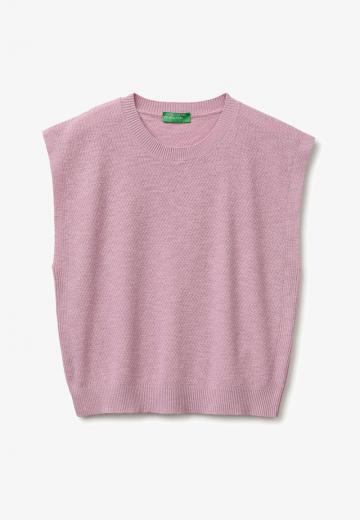 Вязаный жилет