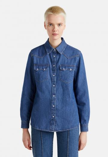 Джинсовая блузка