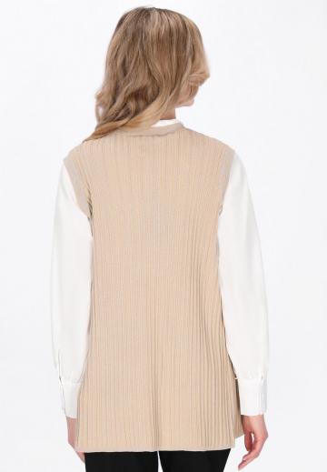 Длинный жилет