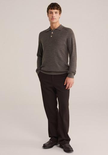 Поло с длинным рукавом