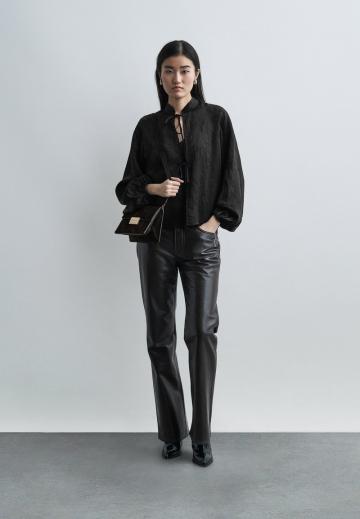 Атласная блузка