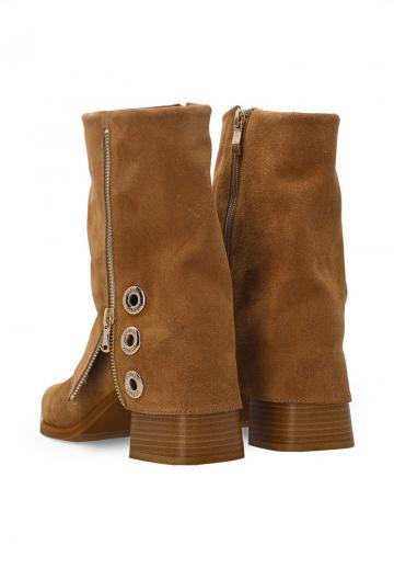 Полусапожки на высоком каблуке