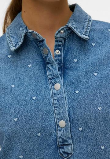 Джинсовое платье