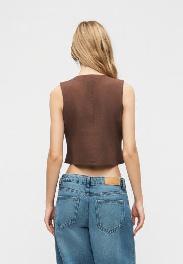 Джинсовая жилетка