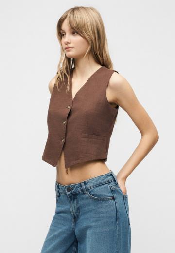 Джинсовая жилетка