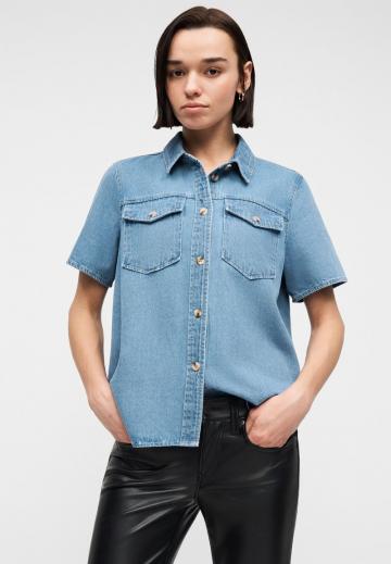 Джинсовая блузка