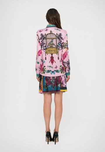 Атласная блузка