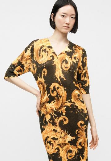 Вязаное платье