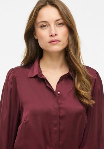 Атласная блузка