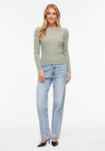 Пуловер в полоску