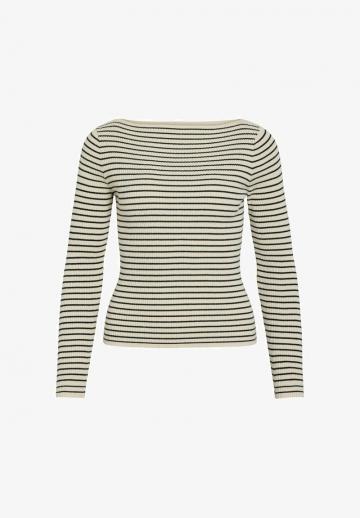 Пуловер в полоску