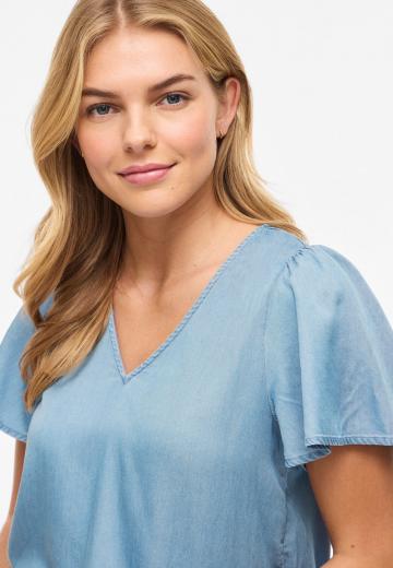 Джинсовая блузка