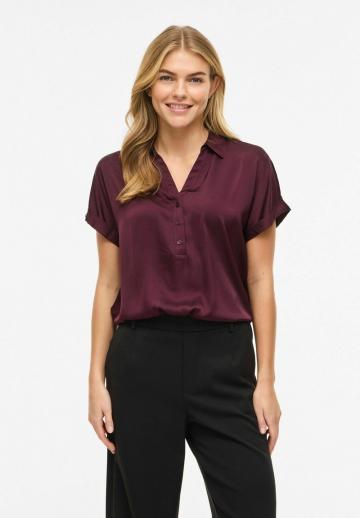 Атласная блузка