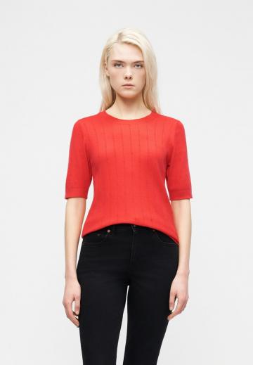 Пуловер с коротким рукавом