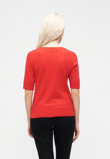 Пуловер с коротким рукавом