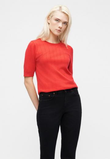 Пуловер с коротким рукавом