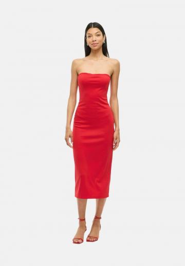 Платье без бретелек