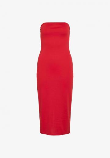 Платье без бретелек