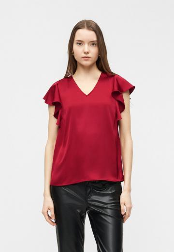 Атласная блузка